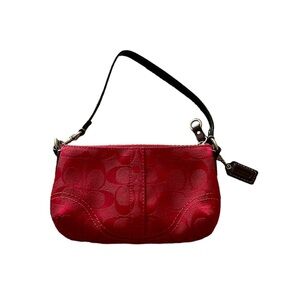 Coach Wristlet Red